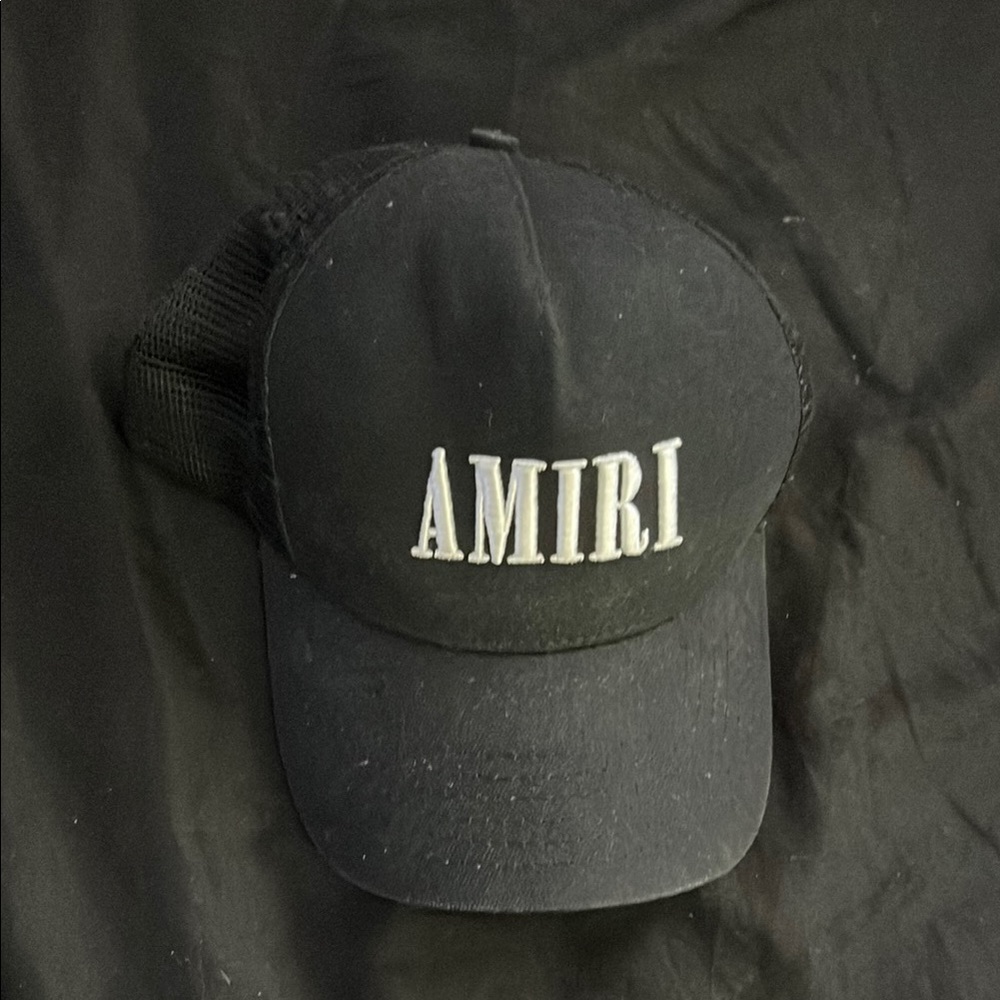 Amiri Black Mesh Cap
